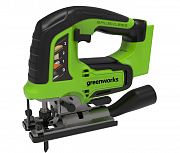 Лобзик аккумуляторный Greenworks GD24JS, 24V, бесщеточный, без АКБ и ЗУ