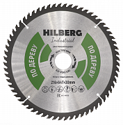 Диск пильный Hilberg Industrial Дерево 216х30х64Т HW218