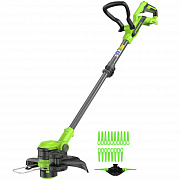 Триммер аккумуляторный Greenworks G24LT301, 24V, 30 см, без АКБ и ЗУ