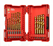 Набор сверл по металлу Milwaukee RedHEX HSS-G TiN, 19 шт (48894760)