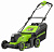 Газонокосилка аккумуляторная Greenworks GD40LM411, 40V, бесщеточная, 41 см, c 1хАКБ 5Ач и ЗУ